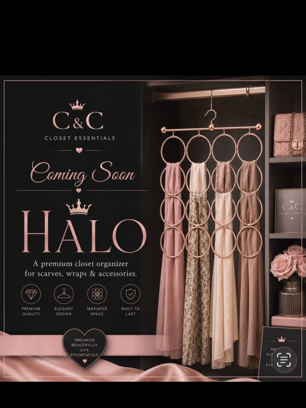 COMING SOON | HALO Closet Organizer